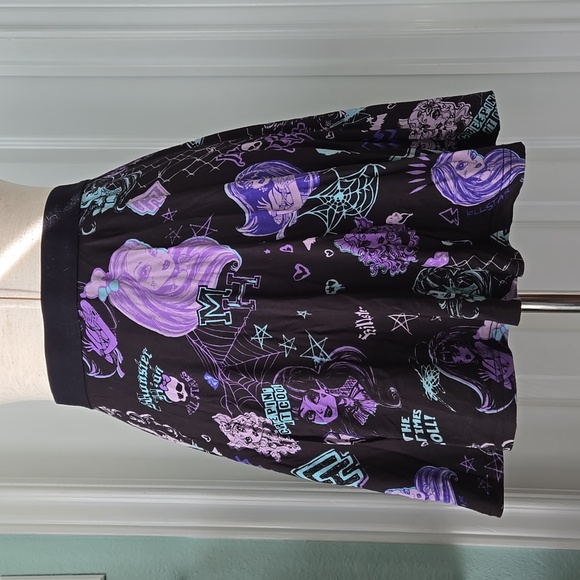 Killstar x Monster High Black and Purple Skater Skirt, Like New - Picture 11 of 12